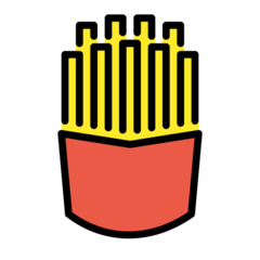 How emoji french fries displayed on Openmoji