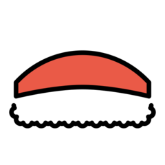 How emoji sushi displayed on Openmoji