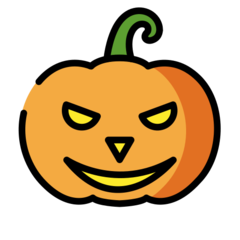 How emoji jack-o-lantern displayed on Openmoji