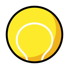 How emoji tennis displayed on Openmoji