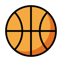 How emoji basketball displayed on Openmoji