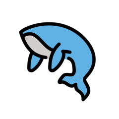 How emoji whale displayed on Openmoji