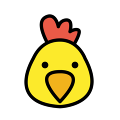 How emoji chicken displayed on Openmoji