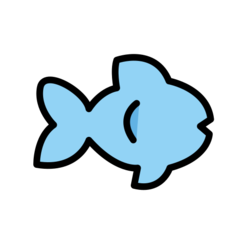 How emoji fish displayed on Openmoji