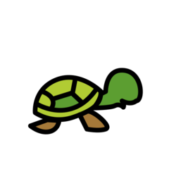 How emoji turtle displayed on Openmoji