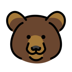 How emoji bear displayed on Openmoji