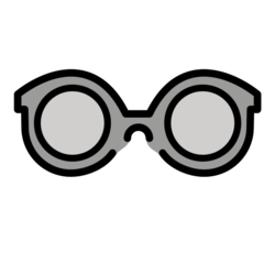 How emoji glasses displayed on Openmoji