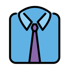 How emoji necktie displayed on Openmoji