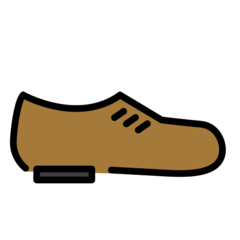 How emoji man’s shoe displayed on Openmoji