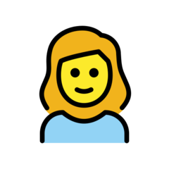 How emoji girl displayed on Openmoji