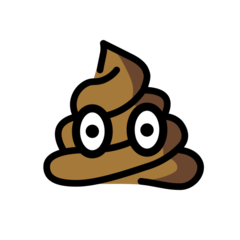 How emoji pile of poo displayed on Openmoji