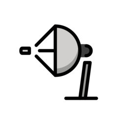 How emoji satellite antenna displayed on Openmoji