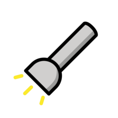 How emoji flashlight displayed on Openmoji