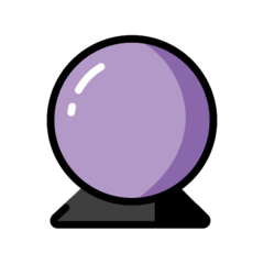 How emoji crystal ball displayed on Openmoji