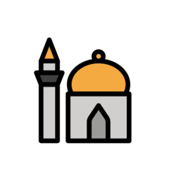 How emoji mosque displayed on Openmoji