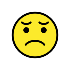 How emoji disappointed face displayed on Openmoji