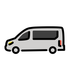 How emoji minibus displayed on Openmoji