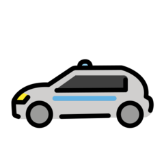 How emoji police car displayed on Openmoji