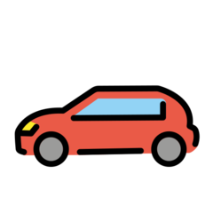 How emoji automobile displayed on Openmoji