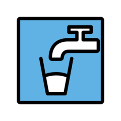 How emoji potable water displayed on Openmoji