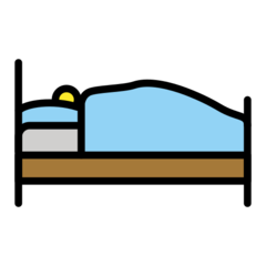 How emoji person in bed displayed on Openmoji