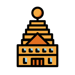 How emoji hindu temple displayed on Openmoji