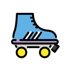 How emoji roller skate displayed on Openmoji