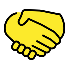 How emoji handshake displayed on Openmoji