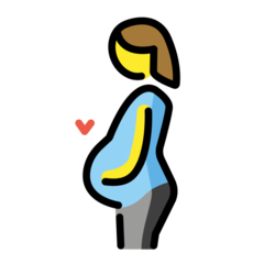 How emoji pregnant woman displayed on Openmoji