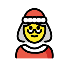 How emoji Mrs. Claus displayed on Openmoji