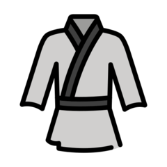 How emoji martial arts uniform displayed on Openmoji