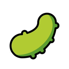 How emoji cucumber displayed on Openmoji