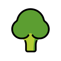 How emoji broccoli displayed on Openmoji