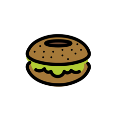 How emoji bagel displayed on Openmoji