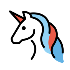 How emoji unicorn displayed on Openmoji