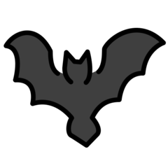 How emoji bat displayed on Openmoji