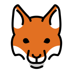 How emoji fox displayed on Openmoji