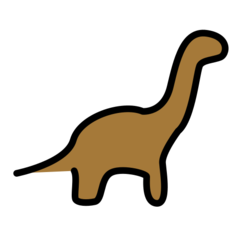 How emoji sauropod displayed on Openmoji