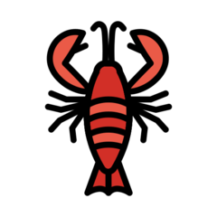 How emoji lobster displayed on Openmoji