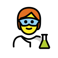 How emoji scientist displayed on Openmoji