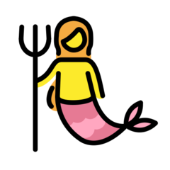 How emoji mermaid displayed on Openmoji