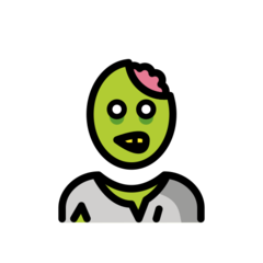 How emoji zombie displayed on Openmoji