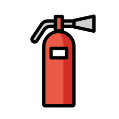 How emoji fire extinguisher displayed on Openmoji