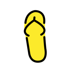 How emoji thong sandal displayed on Openmoji