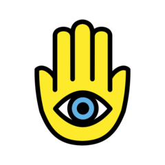 How emoji hamsa displayed on Openmoji