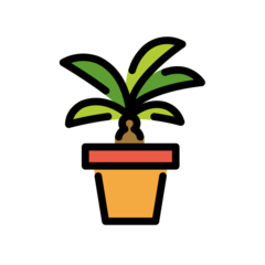 How emoji potted plant displayed on Openmoji