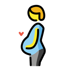 How emoji pregnant person displayed on Openmoji