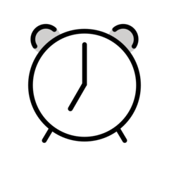 How emoji alarm clock displayed on Openmoji