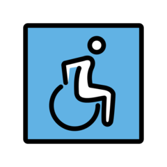 How emoji wheelchair symbol displayed on Openmoji