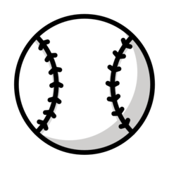 How emoji baseball displayed on Openmoji